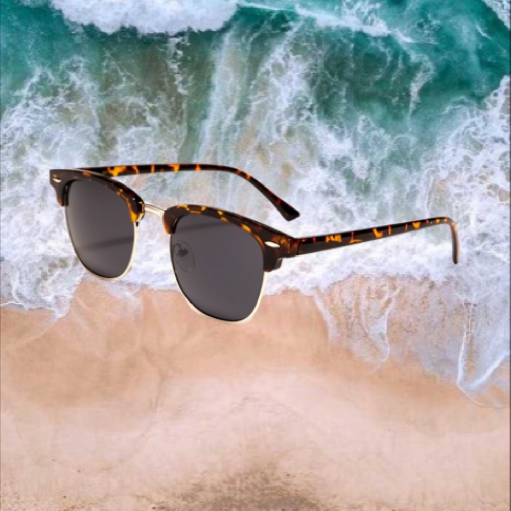⭐️2/$15 Brown Clubmaster Style Sunglasses